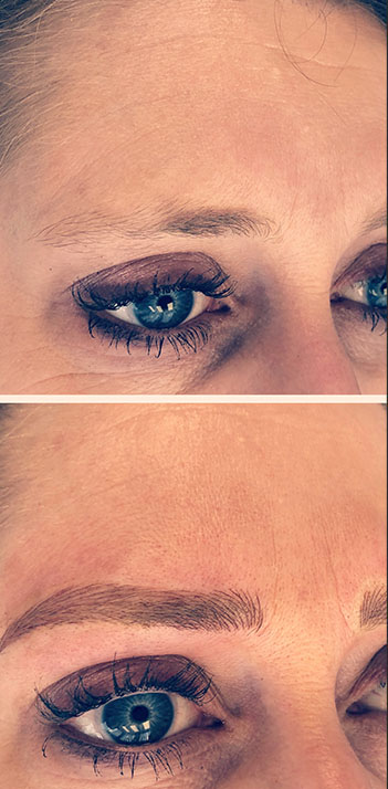 Microblading before and after